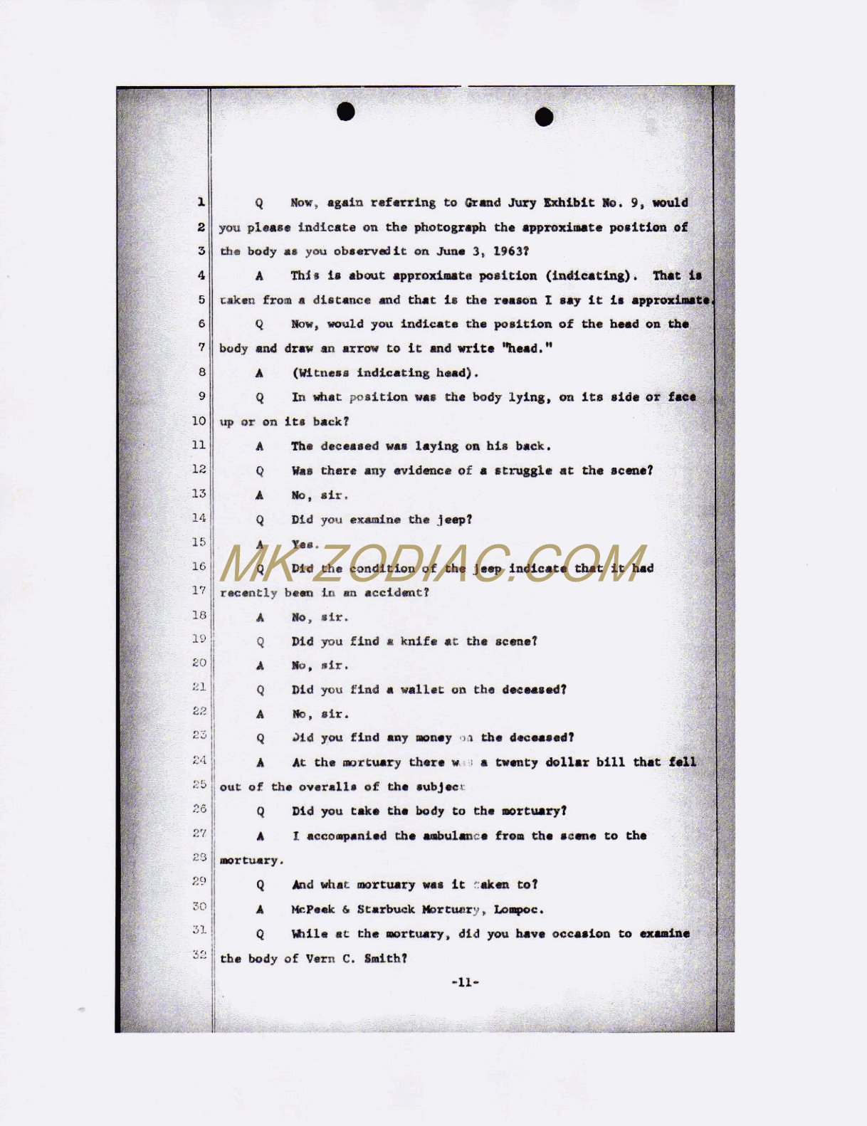 reporter&acute;s transcript - page 11