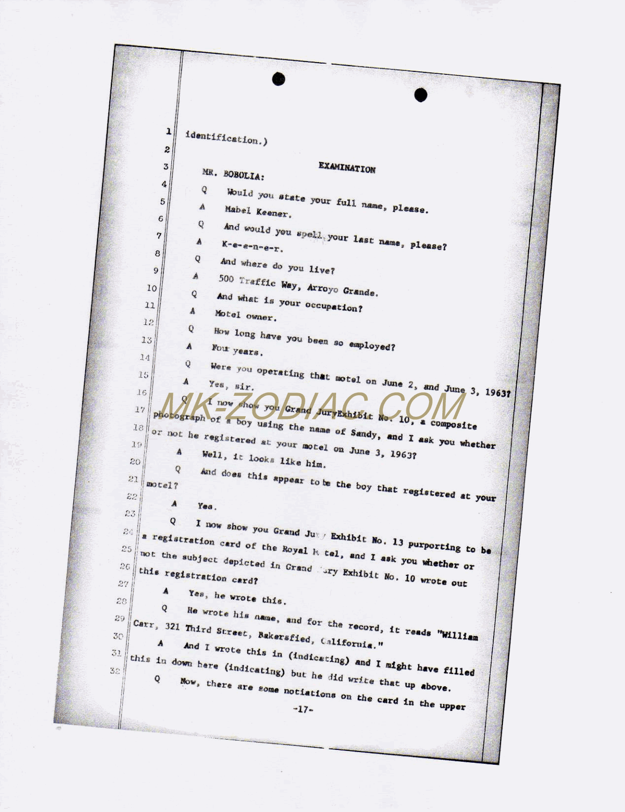 reporter&acute;s transcript - page 17