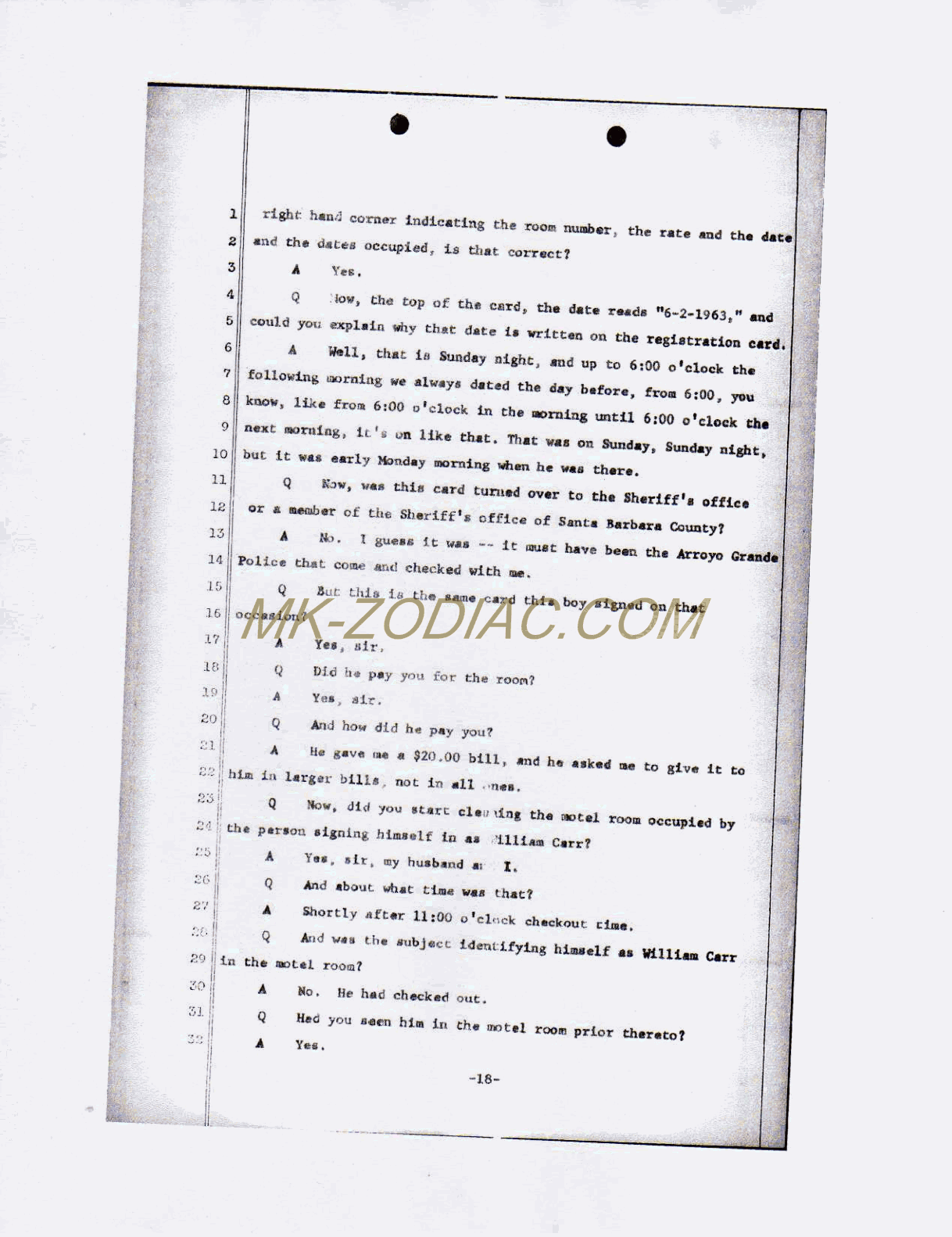 reporter&acute;s transcript - page 18