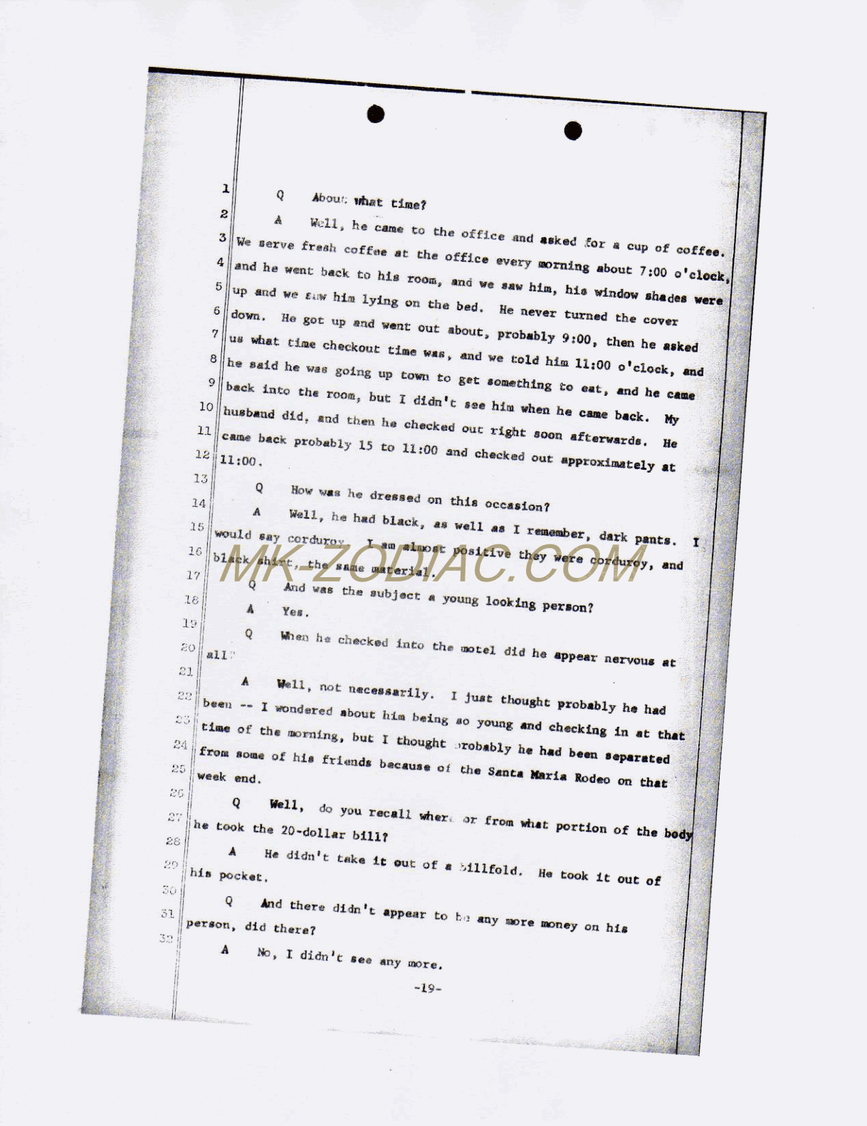 reporter&acute;s transcript - page 19